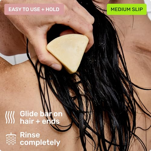 Ethique Gentle Unscented Conditioner Bar with Cocoa Butter - Plastic-Free, Cruelty-Free, Vegan, 2.12 oz - Formerly In the Buff - Image 7