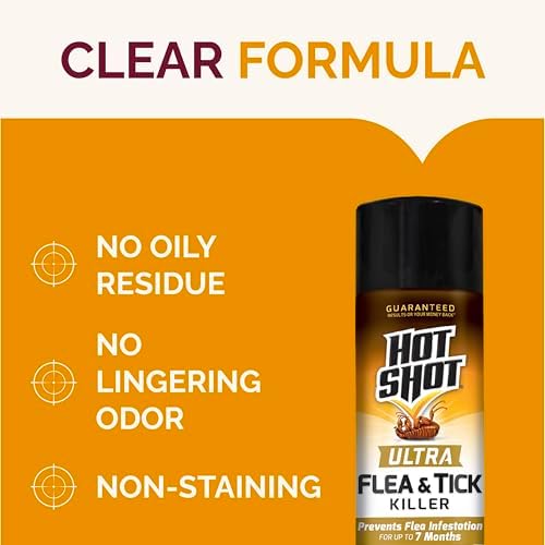 Hot Shot Ultra Flea & Tick Killer (Aerosol), Formula Kills Fleas, Flea Eggs and Flea Larvae, Ticks, Carpet Beetles and Dust Mites, 16 Ounces - Image 4