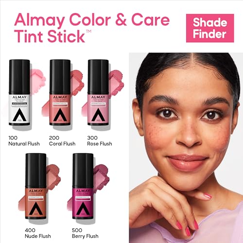 Almay Lip and Cheek Tint, Color & Care Tint Stick, Multi-Use Moisturizing Blush and Lip Color, Dewy Finish, 100 Natural Flush, 0.25 oz - Image 9