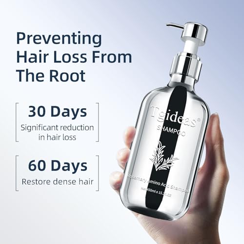Organic Biotin Rosemary Hair Growth Shampoo for Women & Men- Thickening Shampoo with Amino Acid for Hair Loss-Dandruff Shampoo for Oily Hair and Scalp - Image 2