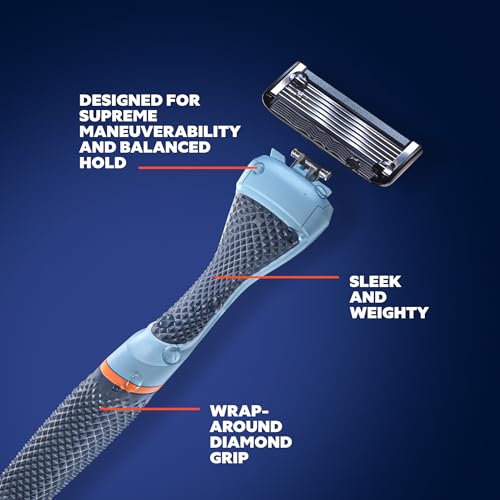 Dollar Shave Club | The Guest Pass Shave Set | 2 Extra Close Refill Cartridges, 1 Handle (Blue), 1 Razor Cover - Image 3