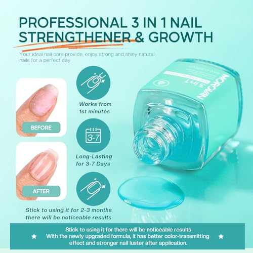 Morovan Gel Nail Polish Remover Kit: Gel Polish Remover for Nails with Liquid Latex Tape Peel off Nail Strengthener Cuticle Pusher Quick & Easy Gel Remover for Nails in 3-5 mins No Soaking Or Wrapping - Image 3