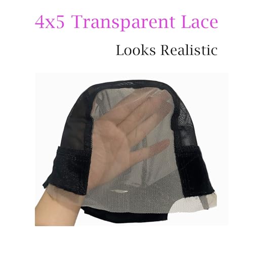 Lace Wig Grip Cap for Women 4x5 Transparent Lace Reusable Wig Caps, Wig Grip Band for Lace Front Wigs to Keep Wigs in Place, Adjustable Wig Cap with Grip Band Non Slip Cap (Black) - Image 5