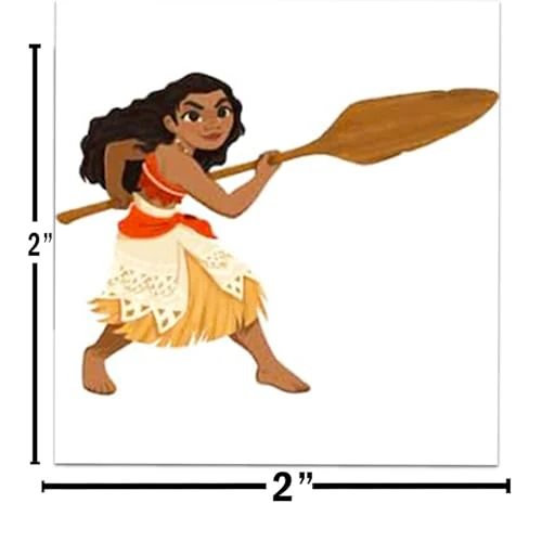 Moana Tattoos Party Favors Bundle ~ 72 Perforated Individual 2" x 2" Moana Temporary Tattoos for Kids Girls Boys (Moana Party Supplies) - Image 3
