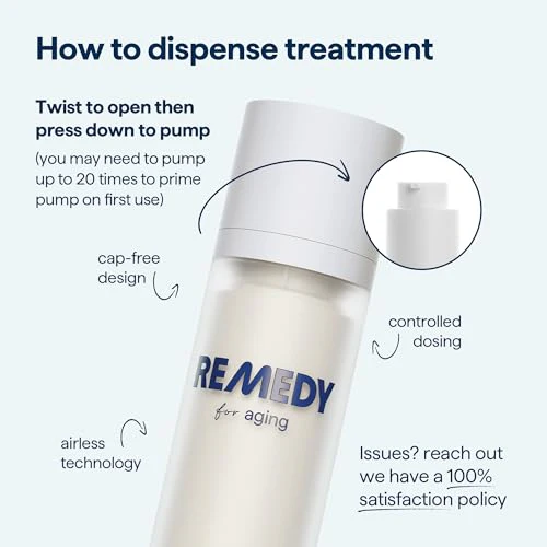 Remedy for Healthy Aging - Anti-Aging Treatment for Wrinkles, Uneven Texture & Tone with Retinaldehyde, Argireline, Matrixyl 3000, Glycolic Acid, Ferulic Acid - By Dermatologist Dr. Shah - Image 3