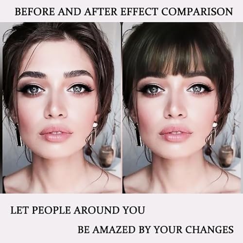 ORIGEN Clip in Bangs Real Human Hair Clip on Wispy Bangs Fringe with Temples Hairpieces Fake Front Bangs Extensions for Women Yellow Blonde Color - Image 4