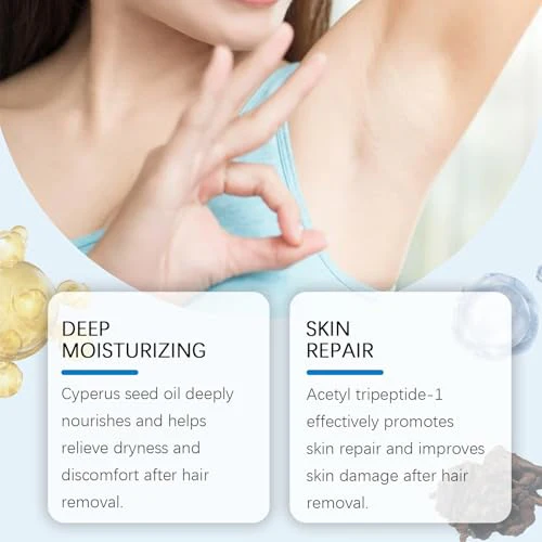 Cyperus Rotundus Oil, Cyprus Oil Natural Nut Grass Oil for Reducing Body Hair Growth, Smooth Skin & Hair Removal, Moisturizing & Soothing - Image 5