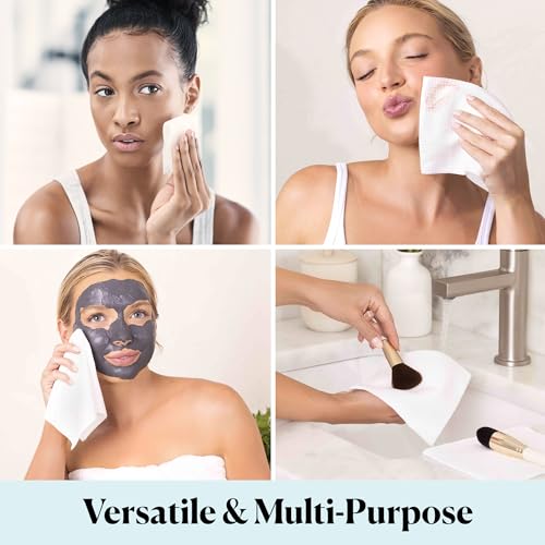 Sky Organics - Gentle Clean Face Towels (2-Pack) - 100 XL Single-Use Face Wipes - Ultra Soft & Dual Textured - Disposable Face Towel - Makeup Remover Wipes - Cruelty Free - Skin Care Tools - Self Care - Image 5