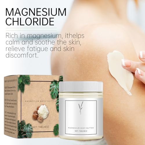 Neuropathy Cream, Magnesium Body Butter,Magnesium Cream for Neuropathy, Deeply Moisturizes Skin, Keep Soft Smooth, Suitable for All Skin Types (white1pc, 4 Fl Oz (Pack of 1)) - Image 4