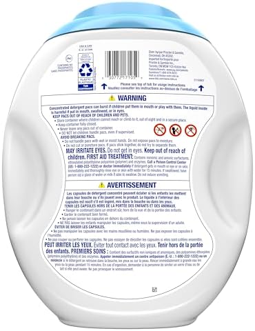 Tide PODS Free & Gentle Laundry Detergent Soap Pacs, 102 Count, Tide PODS Laundry Detergent, Laundry Detergent Pacs, Laundry PODS Detergent - Image 12