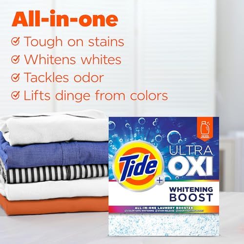 Tide All in One Laundry Booster, Color Safe Whitening, Stain and Odor Fighter, 66 Loads, 51 oz - Image 3
