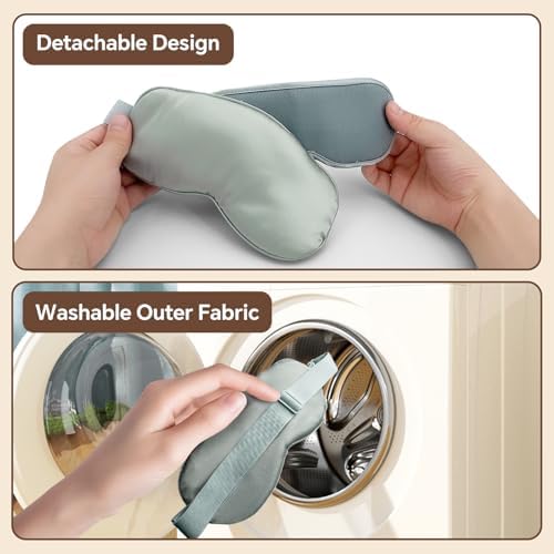 Heated Eye Mask for MGD, Dry Eye Syndrome, Chalazion, Blepharitis, Stye Eye Treatment, 20 Precise Temperature Settings & 5 to 99 Minute Timer Control, Soothe Eye Discomfort, Gray - Image 6