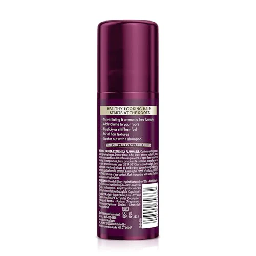 Schwarzkopf Keratin Color Root Temporary Hair Color Spray, Light Brown - Salon Inspired Temporary Hair Dye, for up 100% Gray Coverage and Thicker Looking Roots, Ammonia free - Image 2