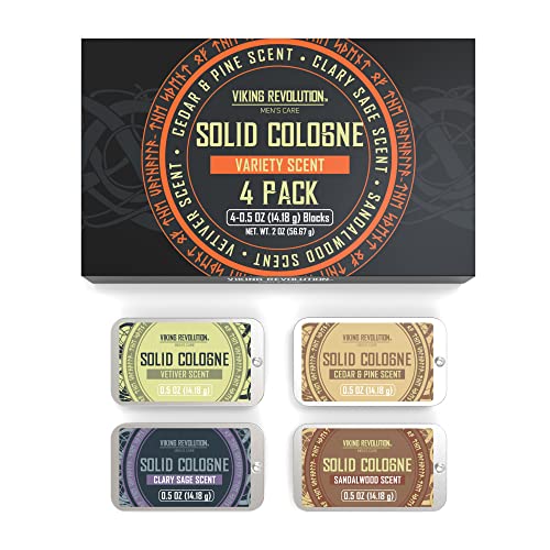 Viking Revolution 4 Pack Mens Solid Colognes Men Bundle of 2 - Balm Cologne for Mens Cologne Balm Travel Cologne Wax - Cologne for Men (0.5 Oz each) - Image 8