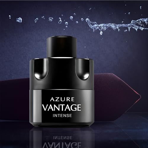 Men's Cologne Azure Vantage Eau De Toilette Body Spray Fragrance For Men- Daywear, Casual Daily Perfume Set with Suede Pouch- 3.4 Fl Oz Bottle- Ideal EDT Beauty Gift for Birthday, Anniversary - Image 2