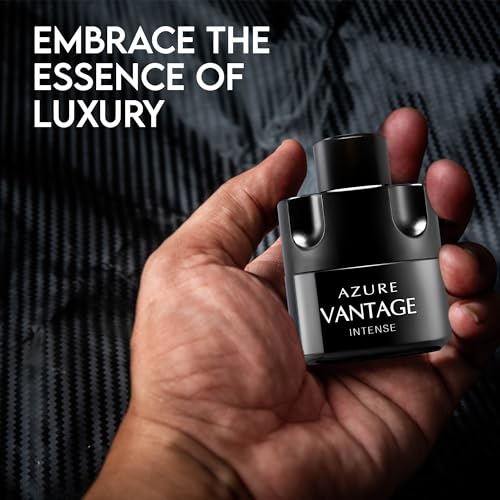 Men's Cologne Azure Vantage Eau De Toilette Body Spray Fragrance For Men- Daywear, Casual Daily Perfume Set with Suede Pouch- 3.4 Fl Oz Bottle- Ideal EDT Beauty Gift for Birthday, Anniversary - Image 3
