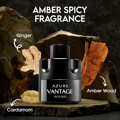 Men's Cologne Azure Vantage Eau De Toilette Body Spray Fragrance For Men- Daywear, Casual Daily Perfume Set with Suede Pouch- 3.4 Fl Oz Bottle- Ideal EDT Beauty Gift for Birthday, Anniversary - Image 5
