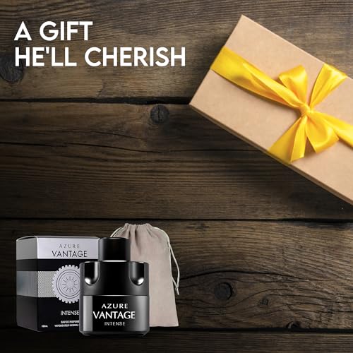 Men's Cologne Azure Vantage Eau De Toilette Body Spray Fragrance For Men- Daywear, Casual Daily Perfume Set with Suede Pouch- 3.4 Fl Oz Bottle- Ideal EDT Beauty Gift for Birthday, Anniversary - Image 7