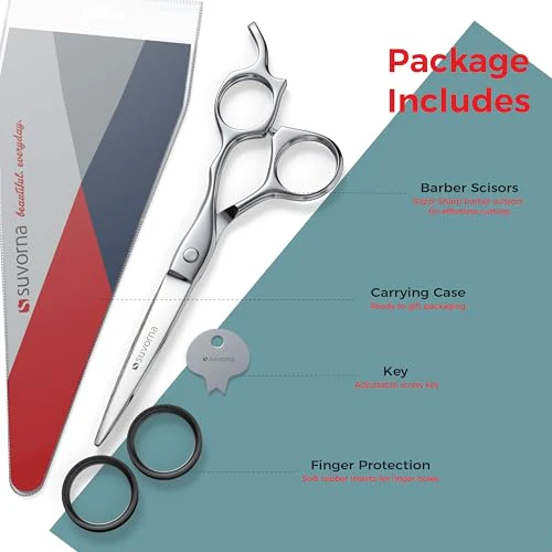 6.5" Hair Cutting Scissors for Professional, Barber & Hairdresser - Extremely Sharp Hair Shears for Cutting, Trimming, Grooming, Precision - Right Hand Hair Scissors for Men, Women, Adults. - Image 5
