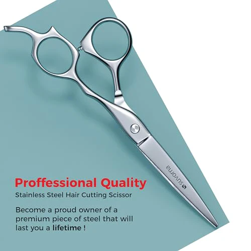 6.5" Hair Cutting Scissors for Professional, Barber & Hairdresser - Extremely Sharp Hair Shears for Cutting, Trimming, Grooming, Precision - Right Hand Hair Scissors for Men, Women, Adults. - Image 6