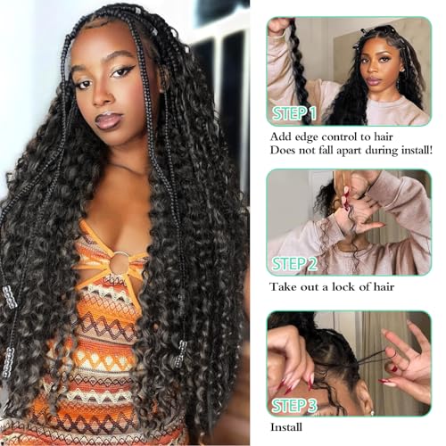 Human Braiding Hair 2 Bundles/Pack 100g Burgundy 99J Curly Deep Wave Human Bulk Hair for Braiding No Weft 10A Brazilian Virgin Human braiding Hair for Boho Braids Extensions (#99J, 16 inch) - Image 5