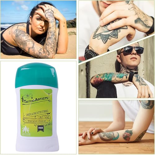 2PCS Tattoo Transfer Cream Gel, Safe and Long-Lasting Tattoo Balm for Body Art Makeup Professional Tattoo Transfer Soap Stencil Tattoo Supplies Accessories for Tattoo Artist (2PCS) - Image 4
