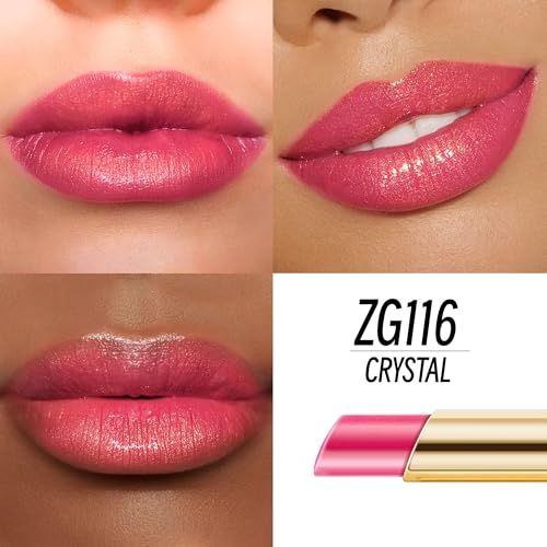 DE'MUMU Red Pink Lipstick Moisturizing for Women Shimmer Tinted Lip Balm Hydrating Nourishing Rasberry Lip Gloss Vegan& Cruelty Free Lip Makeup, ZG116 Crystal - Image 2