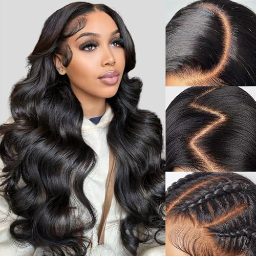 13x6 Lace Front Wigs Human Hair 26 Inch Body Wave Lace Front Wigs Human Hair Pre Plucked 200% Density Real Wigs Human Hair with Baby Glueless Wigs Hair Human Hair Lace Front Wigs - Image 2