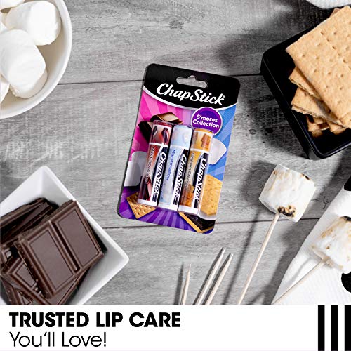 ChapStick Lip Balm, Ice Cream Collection 3-Pack, Ice Cream Classics 3-Pack + S’mores Collection – Fun & Flavorful Lip Care, Birthday Gift, Party Favors, Stocking Stuffers, 0.15 Oz Ea - Image 4