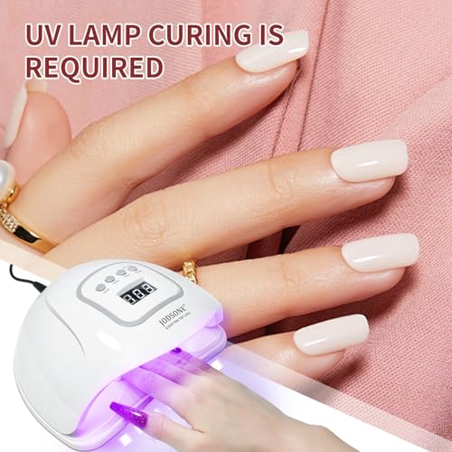 JODSONE 10ml Nude Pink Gel Nail Polish Set 6Colors Fast Drying & Long Lasting Neutral Brown Red Purple Nail Polish Lacquer Glossy Art for Nail and Salon Need U V Lamp - Image 6
