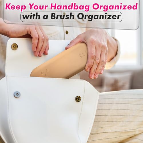 Silicone Makeup Brush Holder Travel - Small Makeup Brush Bag Travel Makeup Bag for Brushes Silicone Makeup Brush Organizer Makeup Brush Case - Silicone Make Up Bag Make Up Brush Holder Organizer - Image 7