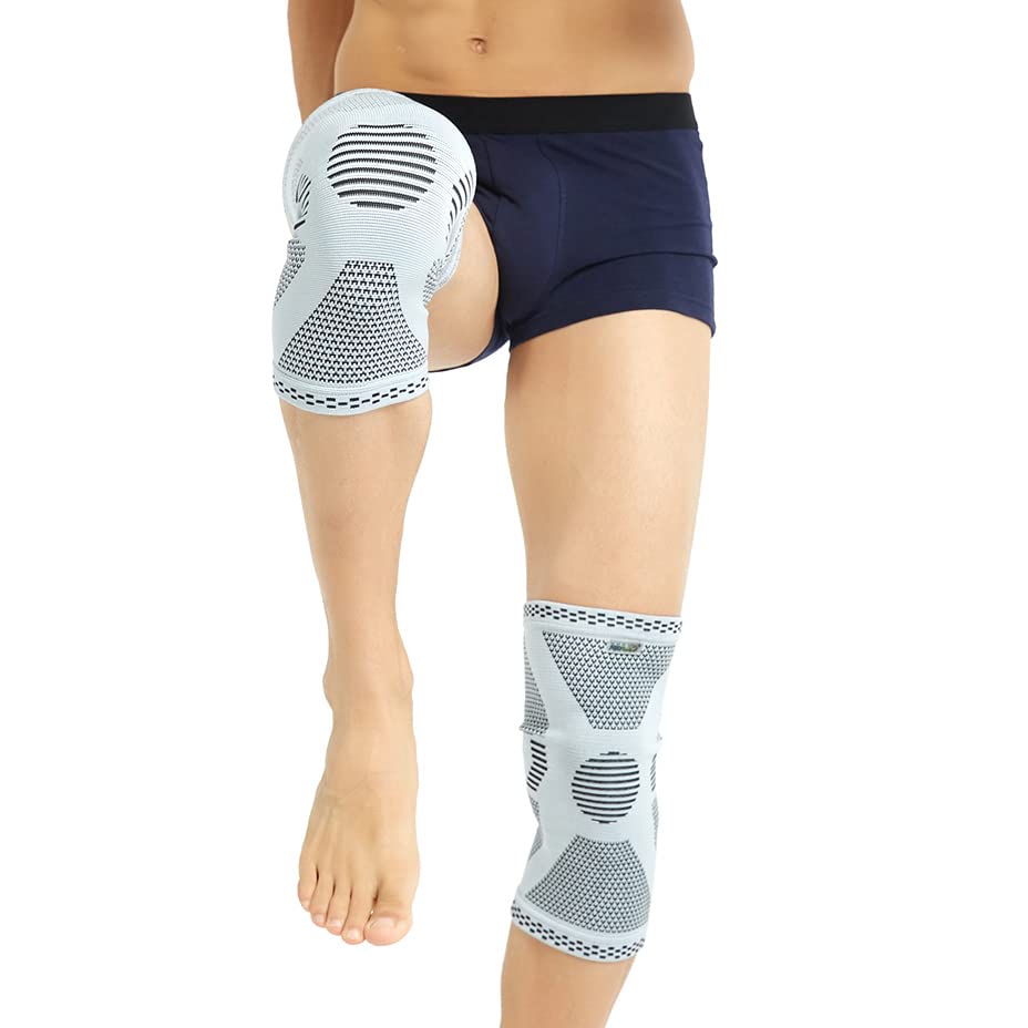 NeoTech Care Knee Support Brace - Breathable - Men, Women, Right or Left (Green Color, Size M, 1 Pair) - Image 4