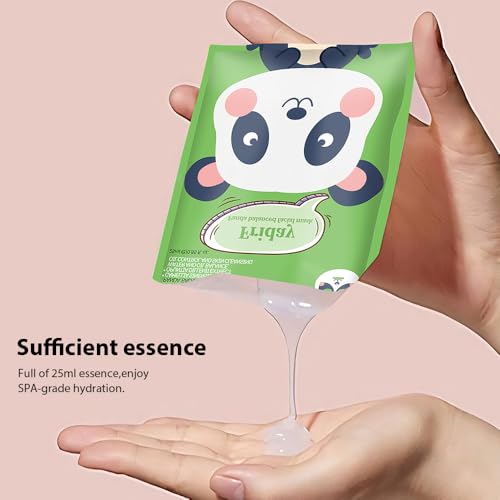 Kaely 7 Pack Animal Character Sheet Masks, Face Masks for Kids Teens Skin Care, Korean Soothe Facial Mask for All Skin Types, Girls Night Skincare Spa Party, Birthday Gifts for Women Men, Set01 - Image 6