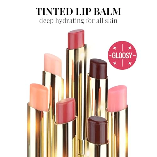KYDA 2 Colors Tinted Lip Balm, Hydrating Sheer Formula Lip Balm, Natural Glossy Finish, Moisturizing Lip Care Balm for Dry Lips, Black Candy +Rose Candy - Image 4