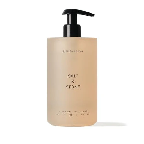 Salt & Stone Body Wash with Antioxidants for Deep Moisture | For Women & Men, Sulfate, Paraben, & Dye Free, Leaving Skin Soft and Hydrated - 15.2 fl oz