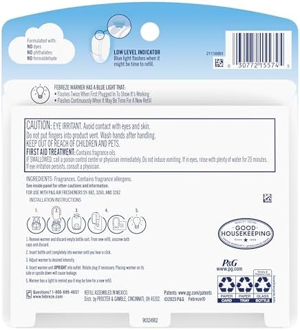 Febreze Plug In Air Freshener, Odor-Fighting Scented Oil Refill, Moring Spring Showers, 2 Refill - Image 11