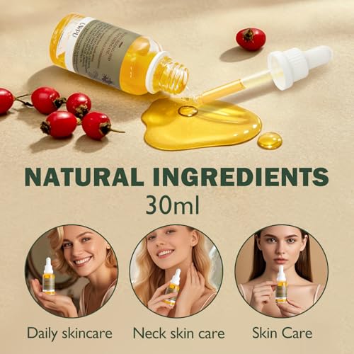Rosehip Face Oil 30ml | Deep Hydration & Antioxidant Rich | Nourish, Repair, & Skin Care | 100% Natural, Cold-Pressed Formula | Perfect for Dry, Sensitive Skin - Image 5