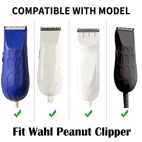 Professional Peanut Clipper/Trimmer Snap On Replacement Blades #2068-300 - Compatible with Wahl Peanut Hair Clipper/Trimmer, 2 Pack Black - Image 3
