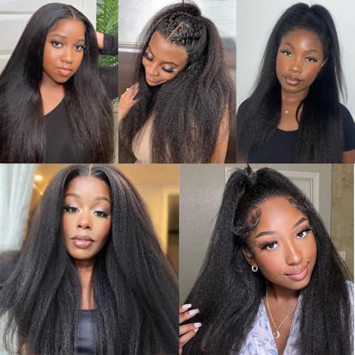 Yaki Straight Kinky Straight Single Bundle Human Hair 18 Inch 12A 100% Unprocessed Natural Black - Image 6