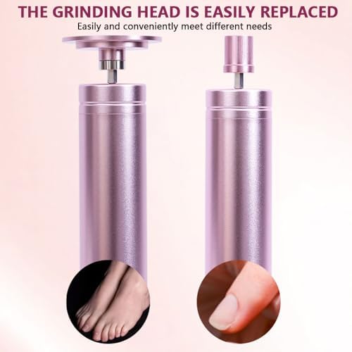 2in1 New Electric Foot Callus Remover & Nail Drill,for Callus Remover for Feet,Nail Art | Callus Remover for Feet with 20Pcs Disc Sandpaper and 10Pcs Barrel Sandpaper - Image 4