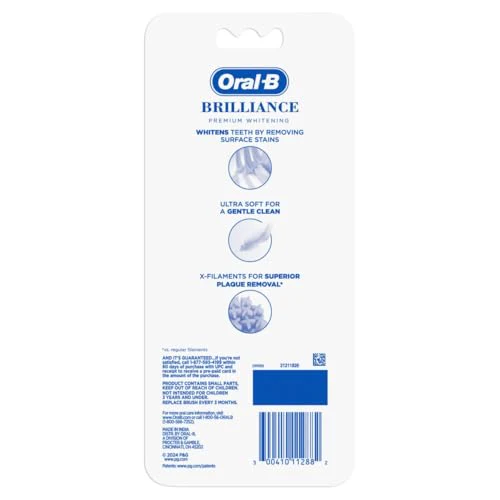 Oral-B Pro Whitening Brilliance Toothbrushes, Extra Soft, Black, Coral, and Teal, 4 Count - Image 6