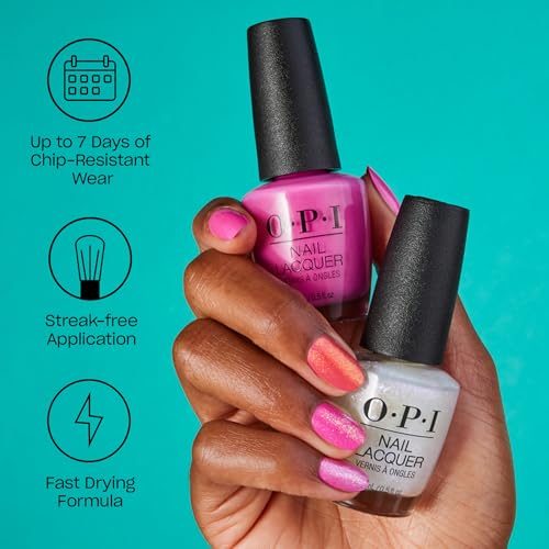 OPI Nail Lacquer Nail Polish | Buildable Sheer Pastel Shimmer Chip Resistant Nail Polish | OPI'm Dreaming Collection - Image 2