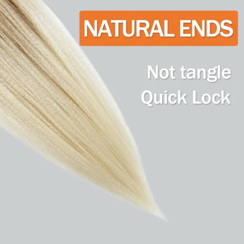 Braiding Hair Pre Stretched 18 Inch 4 Packs, Short Hair Extensions for Braids, Synthetic Braiding Hair Prestretched T27/613 - Image 5