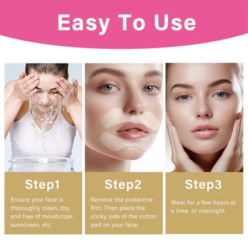 Anti Wrinkle Patches for Lip, Overnight Smoothing Wrinkles - Anti-Wrinkle Silicone Facial Patches for Lip, Fine Lines Wrinkle Patches for Smile Line & Lip Area - Image 7