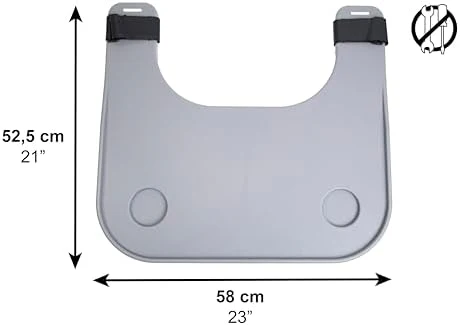 PEPE Mobility - Wheelchair Tray with Cup Holder, Removable and Easy-to-Fit Table for Adults - Image 2