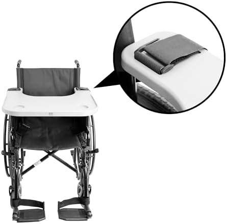 PEPE Mobility - Wheelchair Tray with Cup Holder, Removable and Easy-to-Fit Table for Adults - Image 4