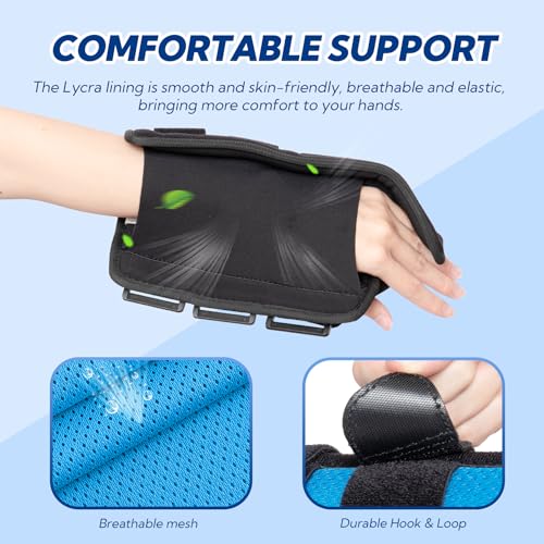 Boxer Fracture Splint, Ulnar Gutter Splint Right Hand, the 4th and 5th Metacarpal Finger Splint Hand Brace, Boxer Orthosis Hand & Wrist Brace for Women & Men, Left, M - Image 5