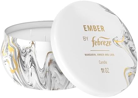 Febreze Scented Candle, Ember Scent, 11 oz 4 Wick Candle, Single Pack - Image 5