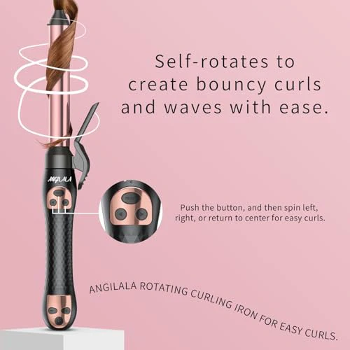 Rotating Curling Iron, Beach Waves Hair Curler Automatic Rotating, Best Curling Iron for Thin Fine Hair - Image 2