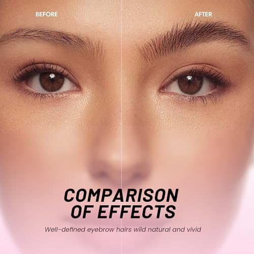 Curved Eyebrow Pen, 2 in 1 Dual Ended Microblading Eyebrow Pencil, Waterproof and Last All Day 4 Tip Brow Pencil with Precise Tip, Create Natural Hair Like Brows and Eyeliner (Natural Brown) - Image 5